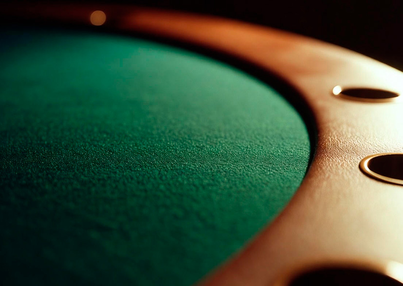 Detal zielonego sukna