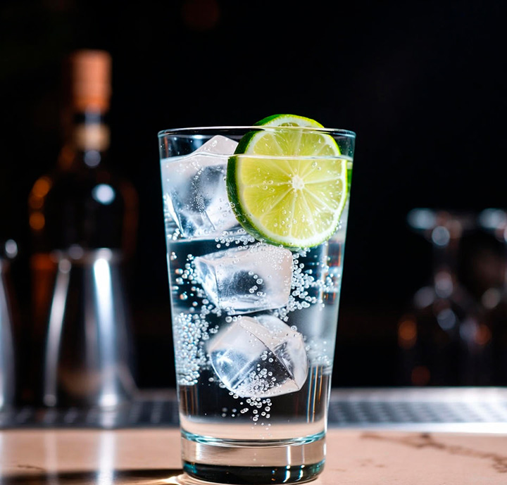 Woda gazowana z limonką